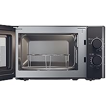 microondas baratos grill pequeño cocina 1000W negro 20 litros funciones potencia