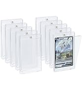 Mcbazel 10Pcs Magnetic Card Holder Game Card Case 35PT Hard Protective Card Storage Case with UV ...
