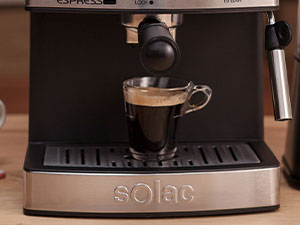 Cafetera espresso de 19 Bares con vaporizador, Cafetera 850 W, 1.25 litros, acero Inoxidable