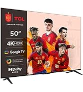 TCL 50P639 - Smart TV 50" con 4K HDR, Ultra HD, Google TV, Game Master, Dolby Audio, Google Assis...
