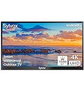 SYLVOX 55inch Outdoor TV,4K HDR Smart TV con Mando a Distancia por Voz,1500nits Dolby Atmos IP55 ...