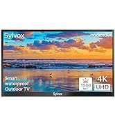 SYLVOX 43inch Outdoor TV,4K HDR Smart TV con Mando a Distancia por Voz,1500nits Dolby Atmos IP55 ...