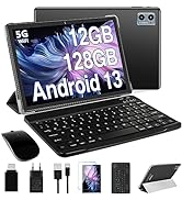 Oangcc 2023 Tablet 10 Pulgadas Android 13 OS Tablet, 12 GB RAM+128 GB ROM(TF 1TB), 5G+2.4G WiFi, ...