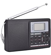 ASHATA Radio,Radio FM Digital Portable,Radio Receiver de Frecuencia Completa,Receptor de FM/Am/SW...