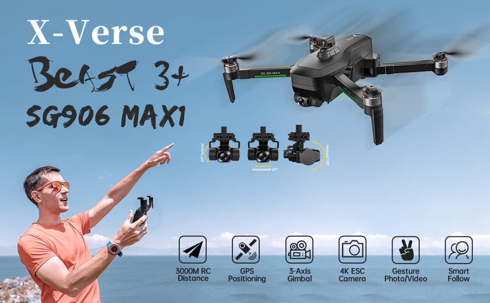 ZLL Besat3 SG906 MAX1 drone con Cámara 4K